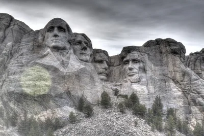 mount rushmore monument carved granite faces