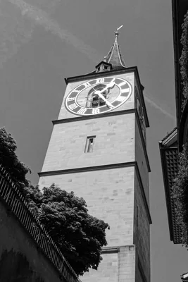 historic clock tower with roman numerals